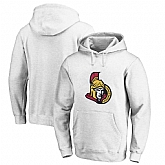 Men's Customized Ottawa Senators White All Stitched Pullover Hoodie,baseball caps,new era cap wholesale,wholesale hats